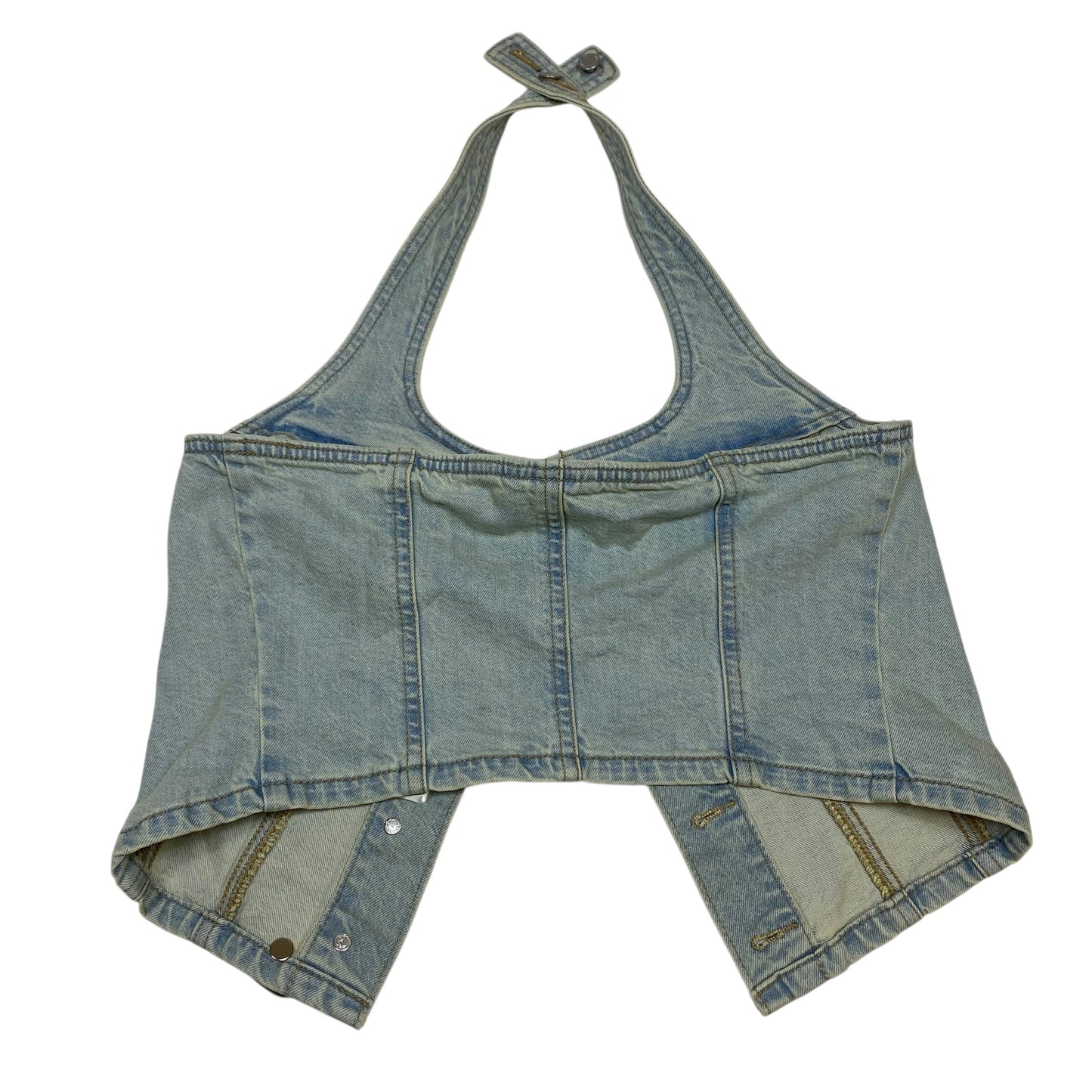 Top Sleeveless By Universal Thread In Blue Denim, Size:S