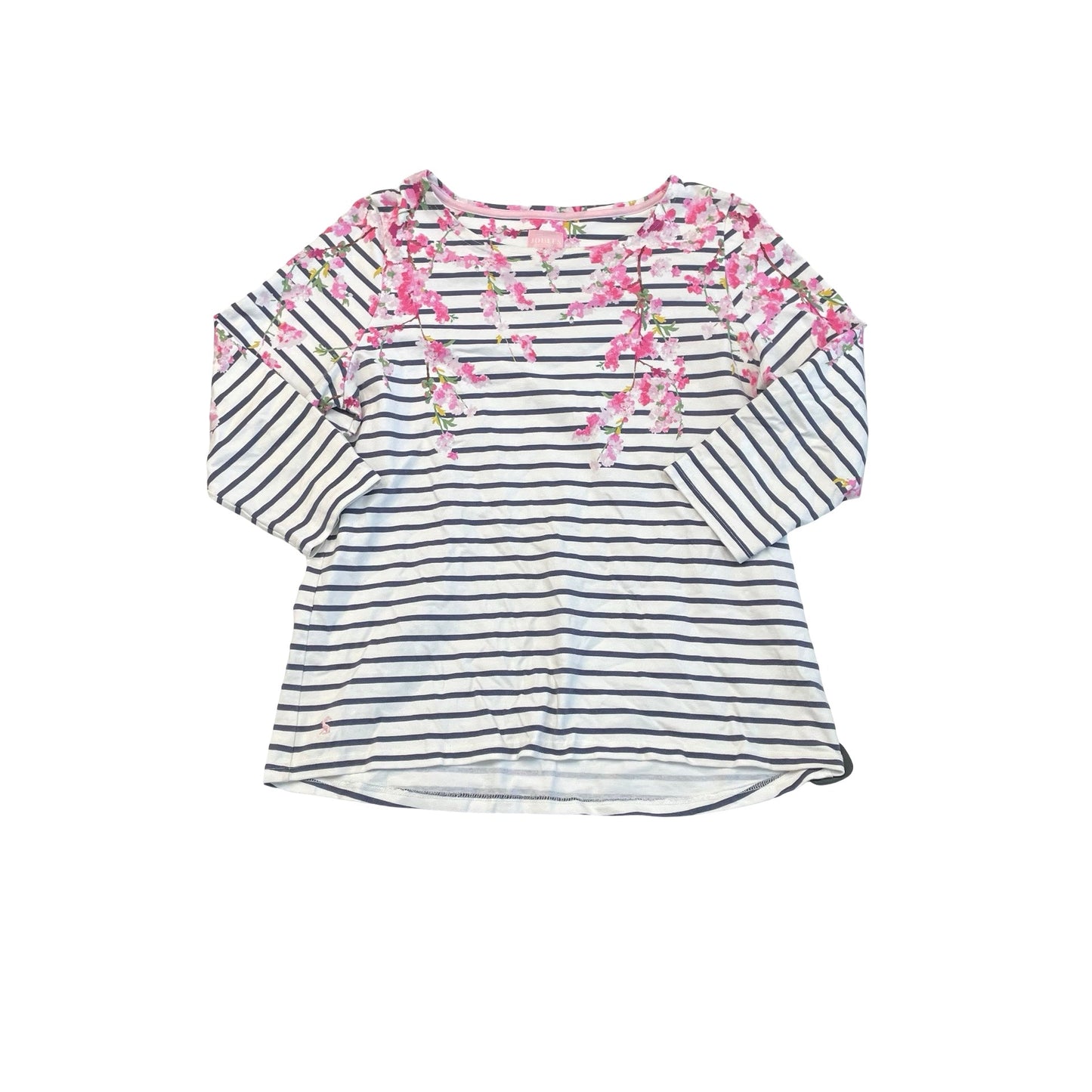 Top 3/4 Sleeve By Joules In Floral Print, Size:14