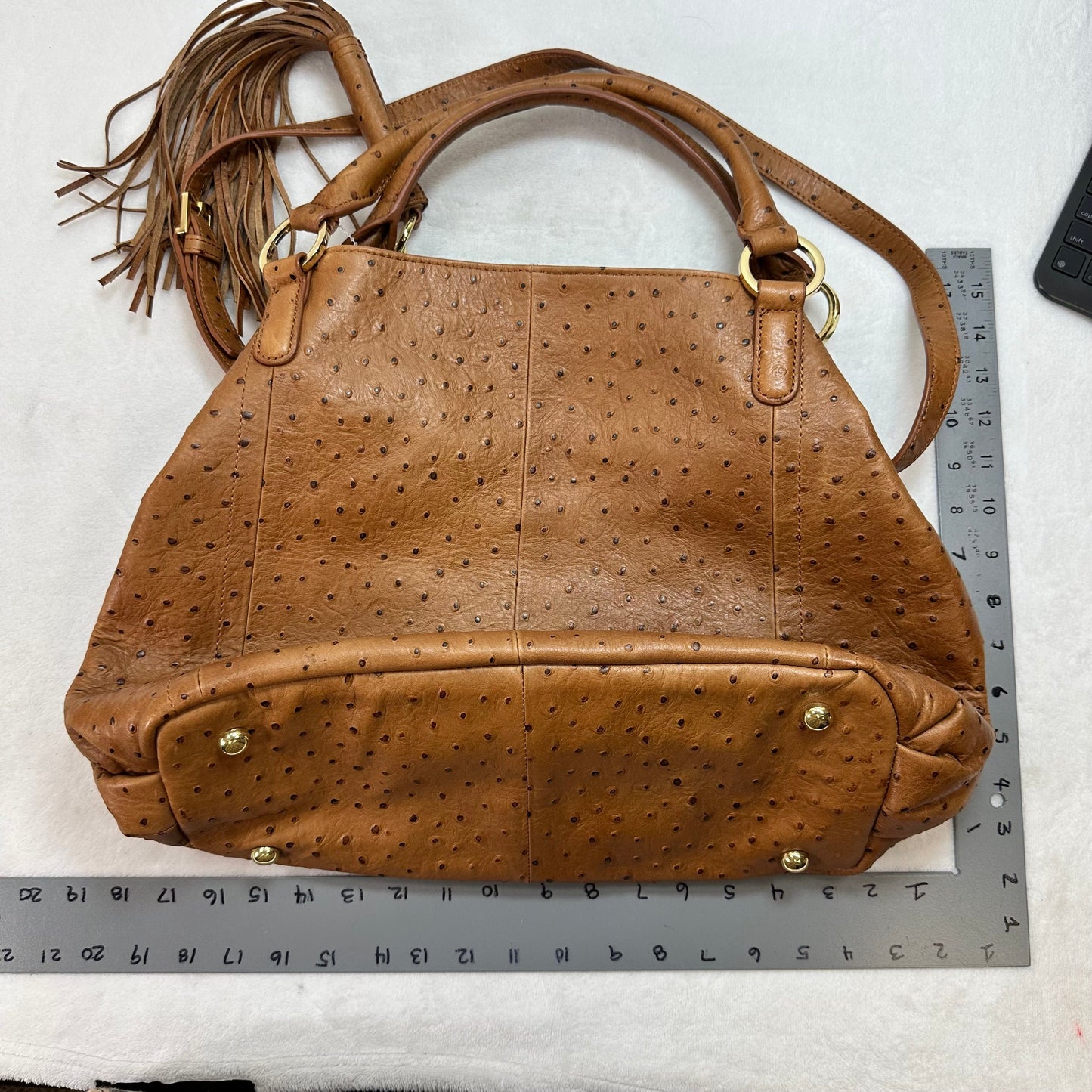 Handbag Leather By GILI, Size: Medium