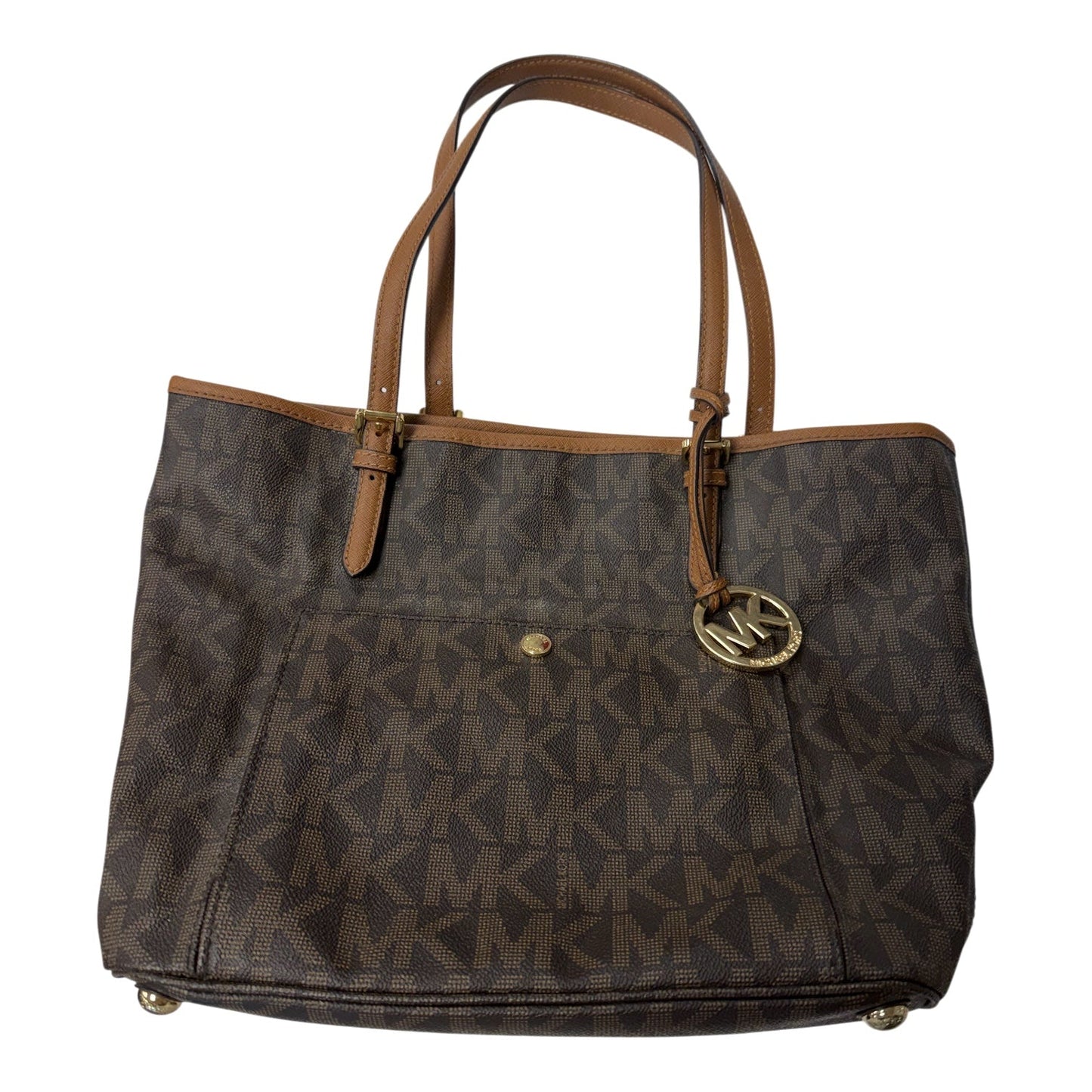 Handbag Designer By Michael Kors In Brown, Size:Medium