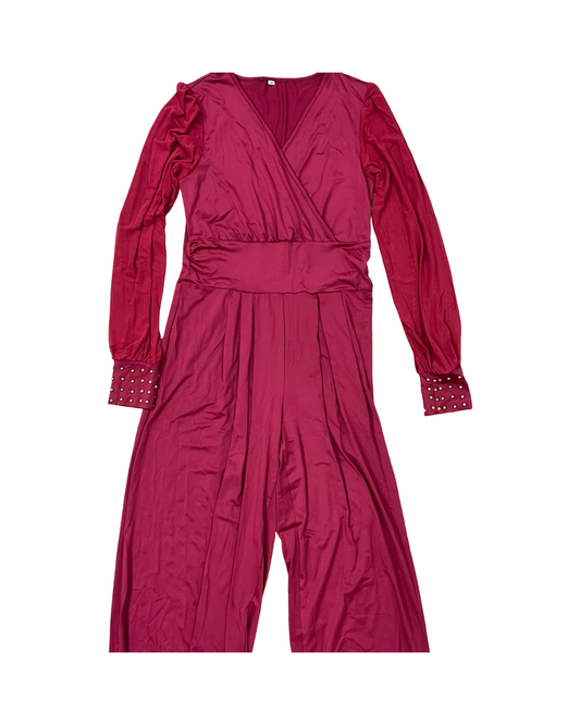 Jumpsuit By Clothes Mentor In Red, Size:M