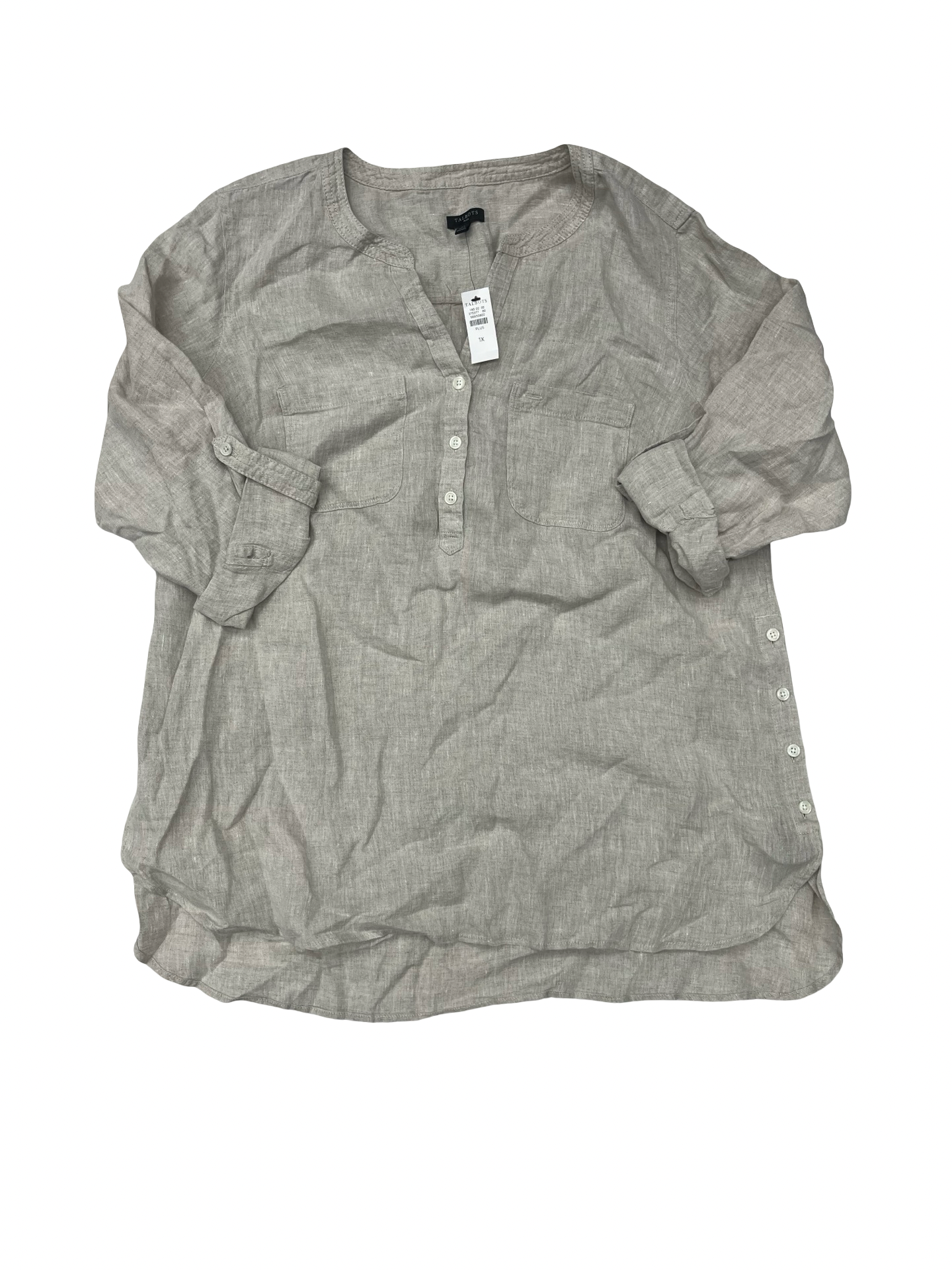 Top Ls By Talbots In Tan, Size:1X