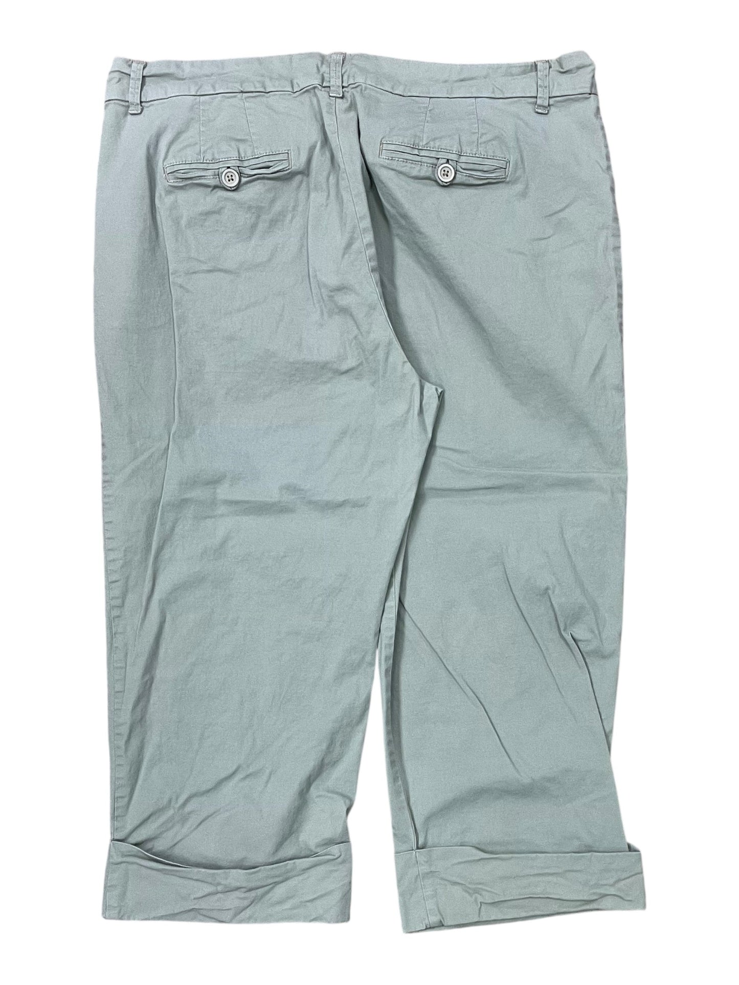 Pants Cropped By Gloria Vanderbilt In Green, Size:16