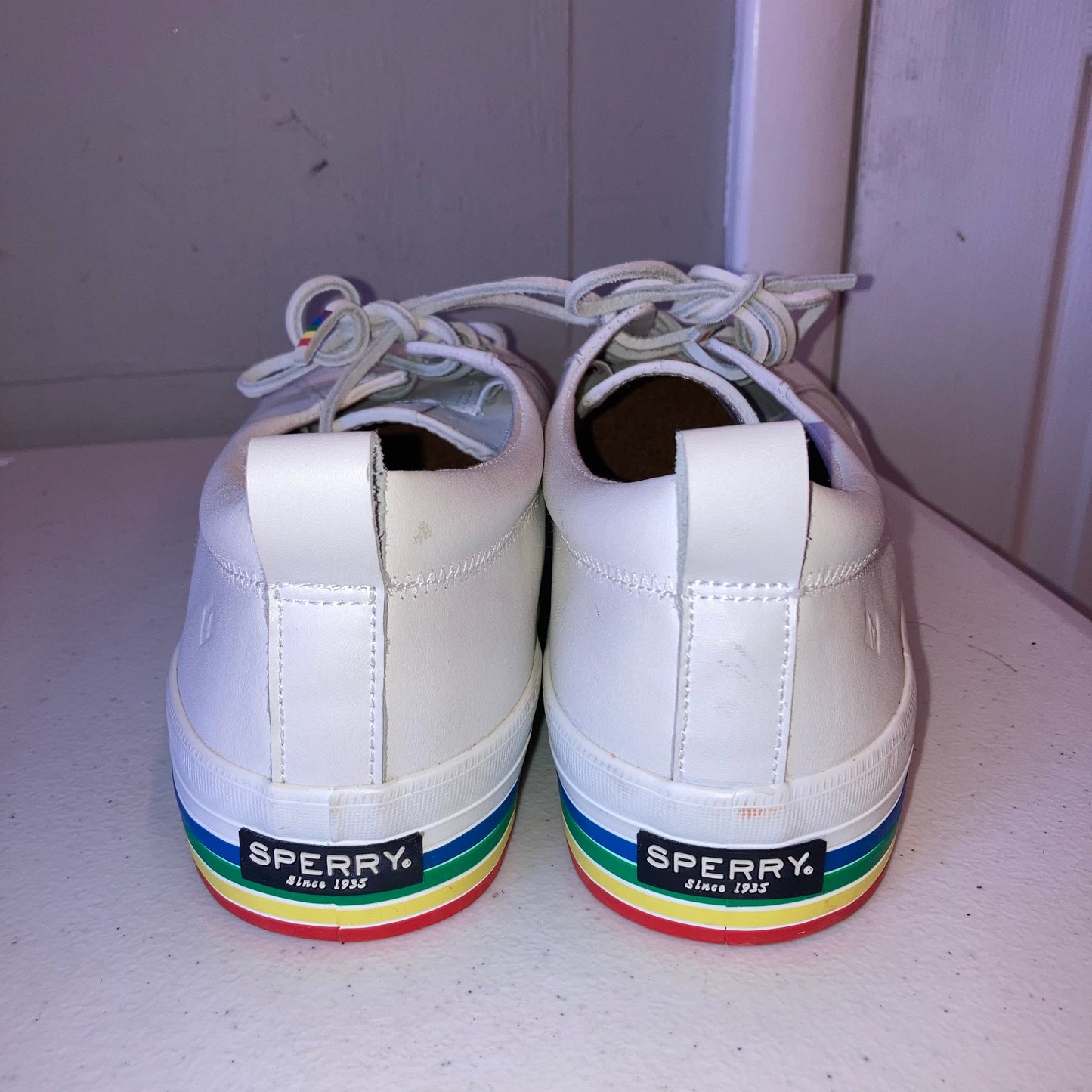 Shoes Flats By Sperry In White, Size:12