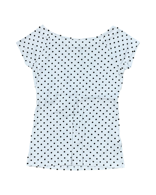 Top Ss By Ralph Lauren In Polkadot Pattern, Size:S