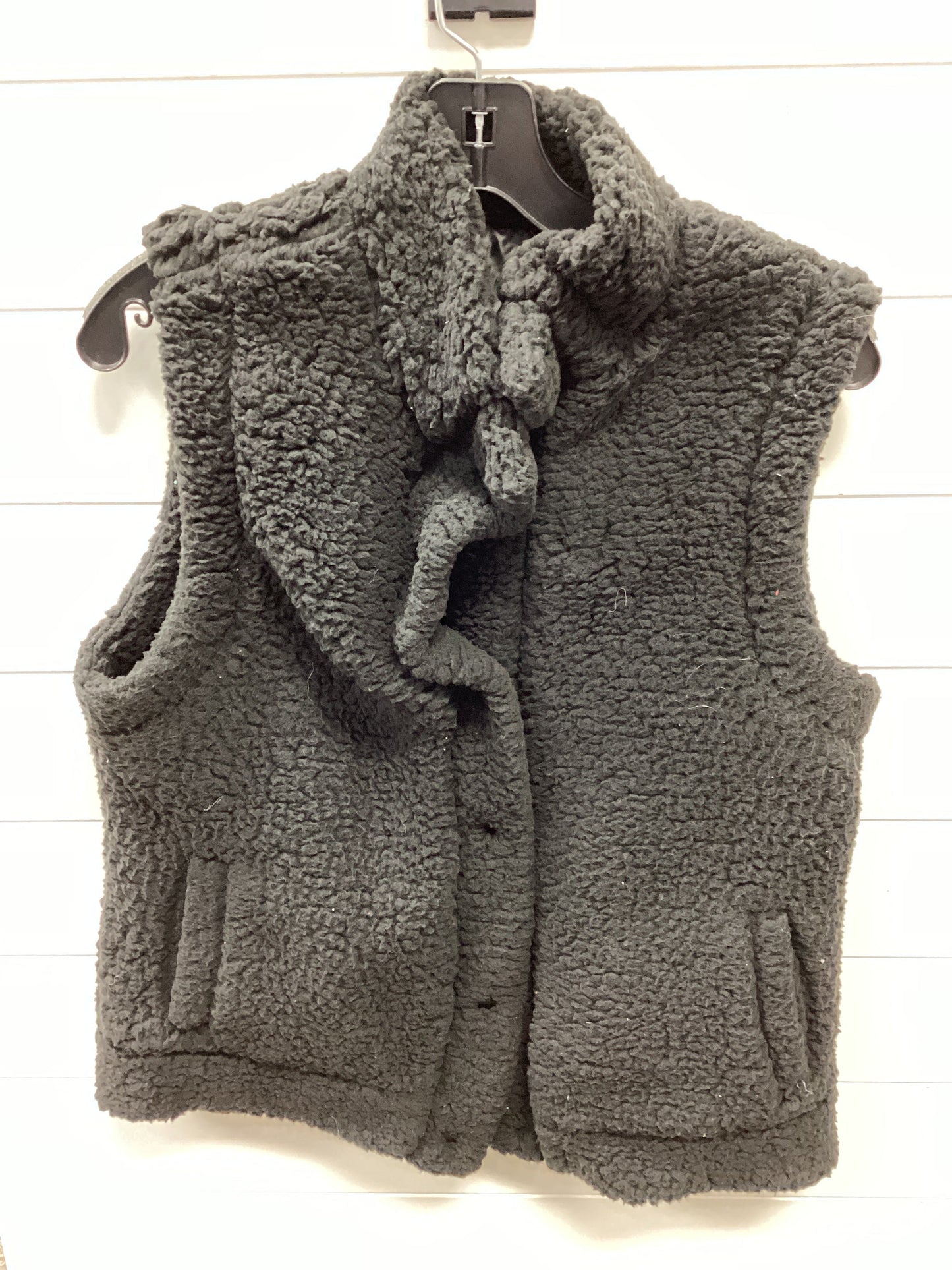 Vest Faux Fur & Sherpa By Cmc In Black, Size:S