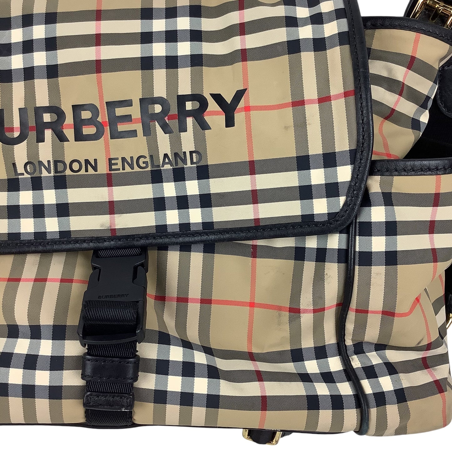 Diaper Bag Luxury Designer By Burberry, Size: Large