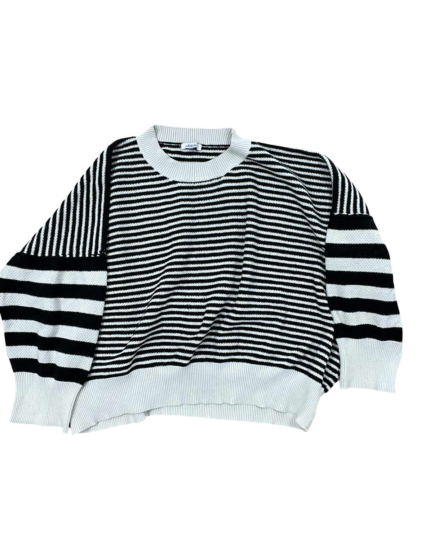 Sweater By White Birch In Black & Grey, Size:2X