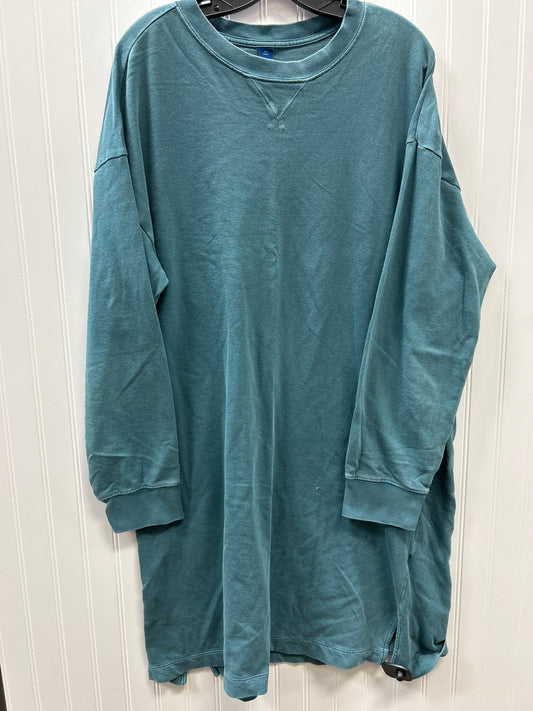 Dress Casual Midi By Old Navy In Teal, Size:Xl