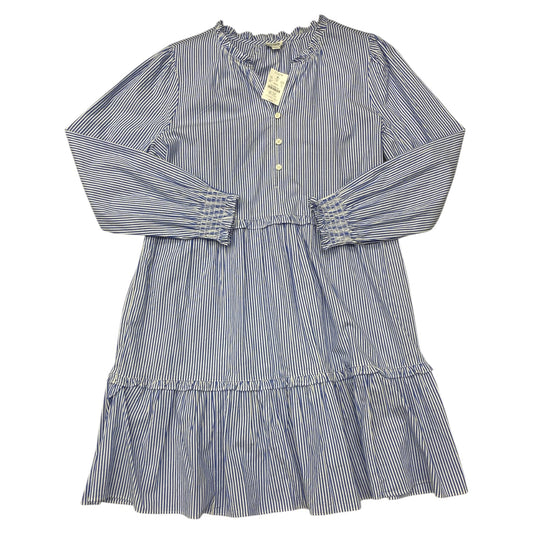 Dress Casual Maxi By J. Crew In Blue & White, Size:14