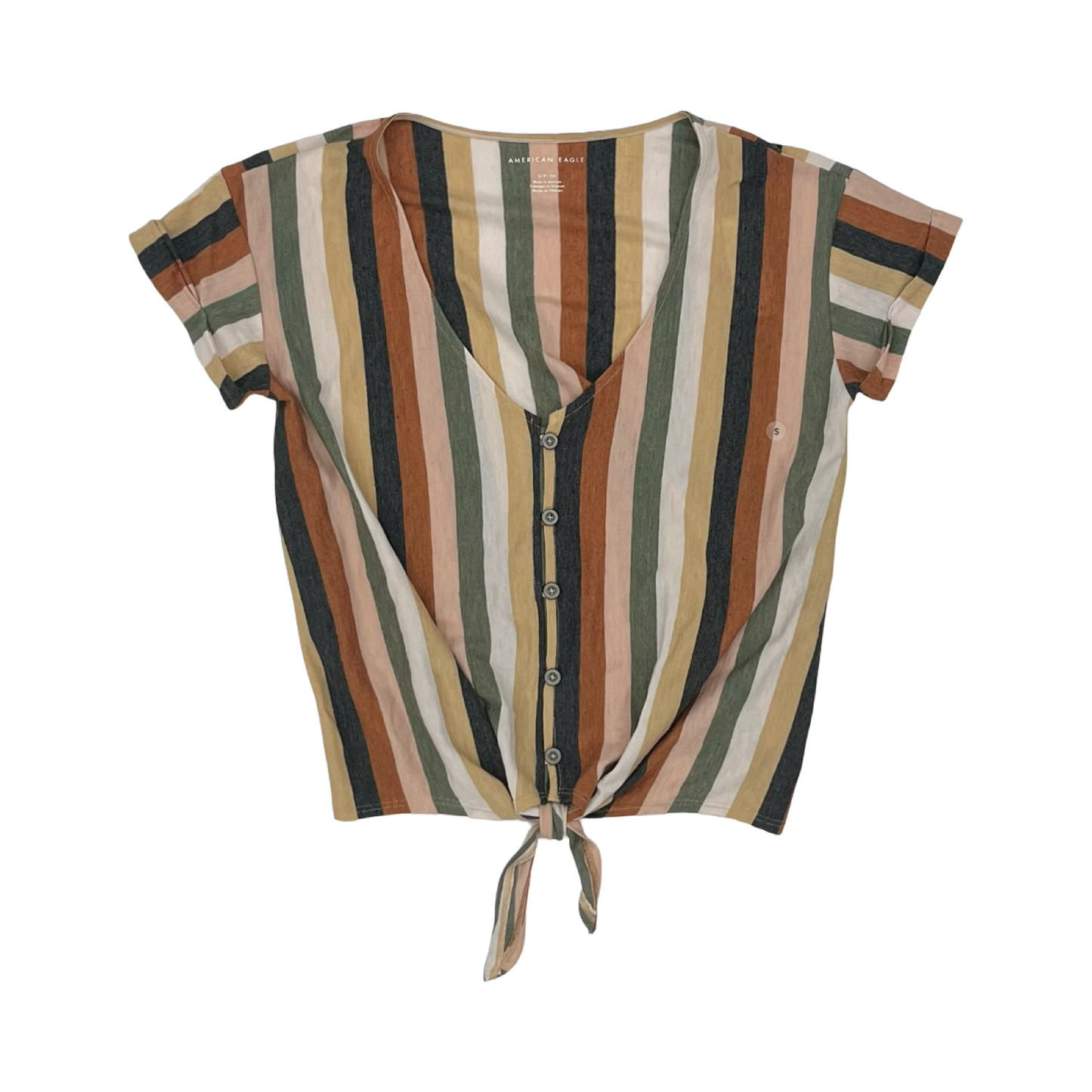 Blouse Ss By American Eagle In Multi, Size:S