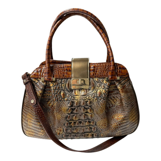 Handbag Designer By Brahmin In Brown, Size:Large