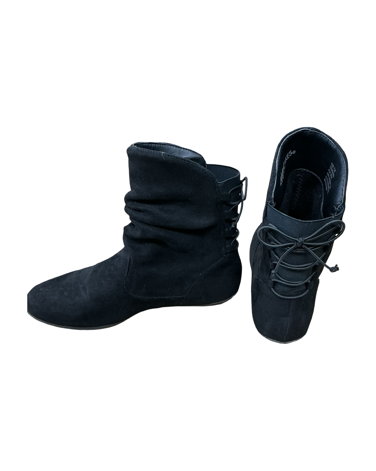 Boots Ankle Flats By Clothes Mentor In Black, Size:7.5