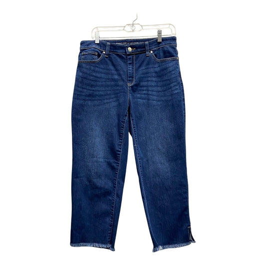 Jeans Cropped By Chicos In Blue, Size:8