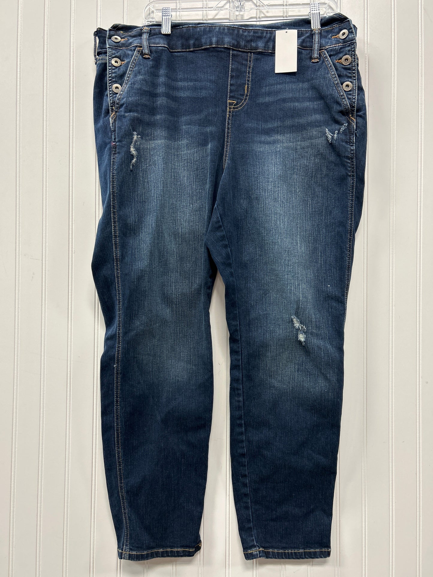 Overalls By Torrid In Blue Denim, Size:16 NWT