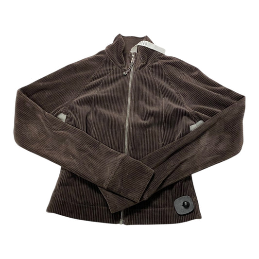 Athletic Jacket By Lululemon In Brown, Size:4