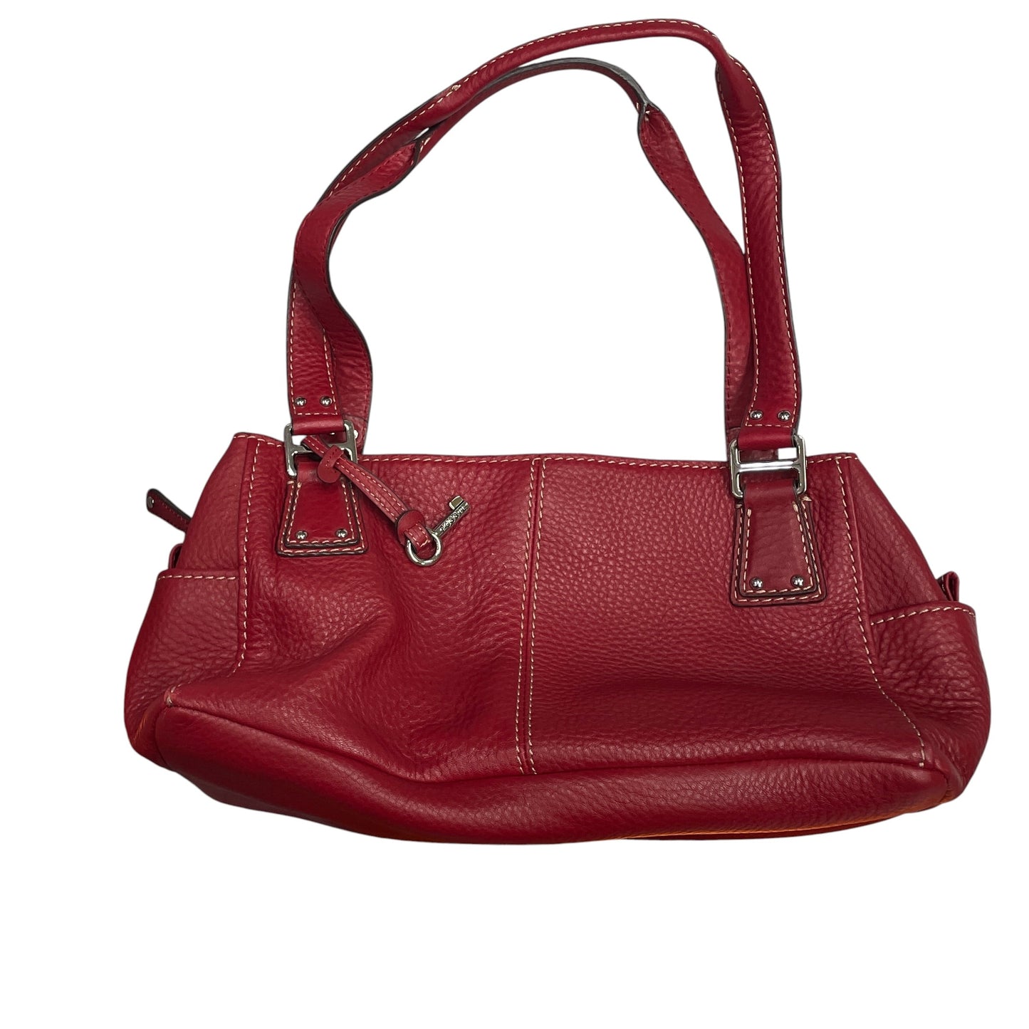 Handbag Leather By Fossil, Size: Small