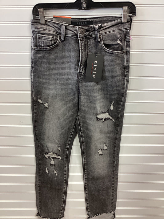 Jeans Skinny By Risen In Black Denim, Size:4