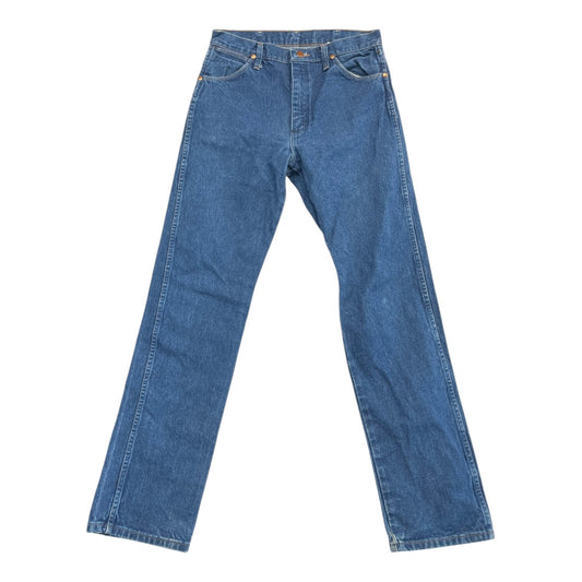 Jeans Straight By Wrangler In Blue Denim, Size:12