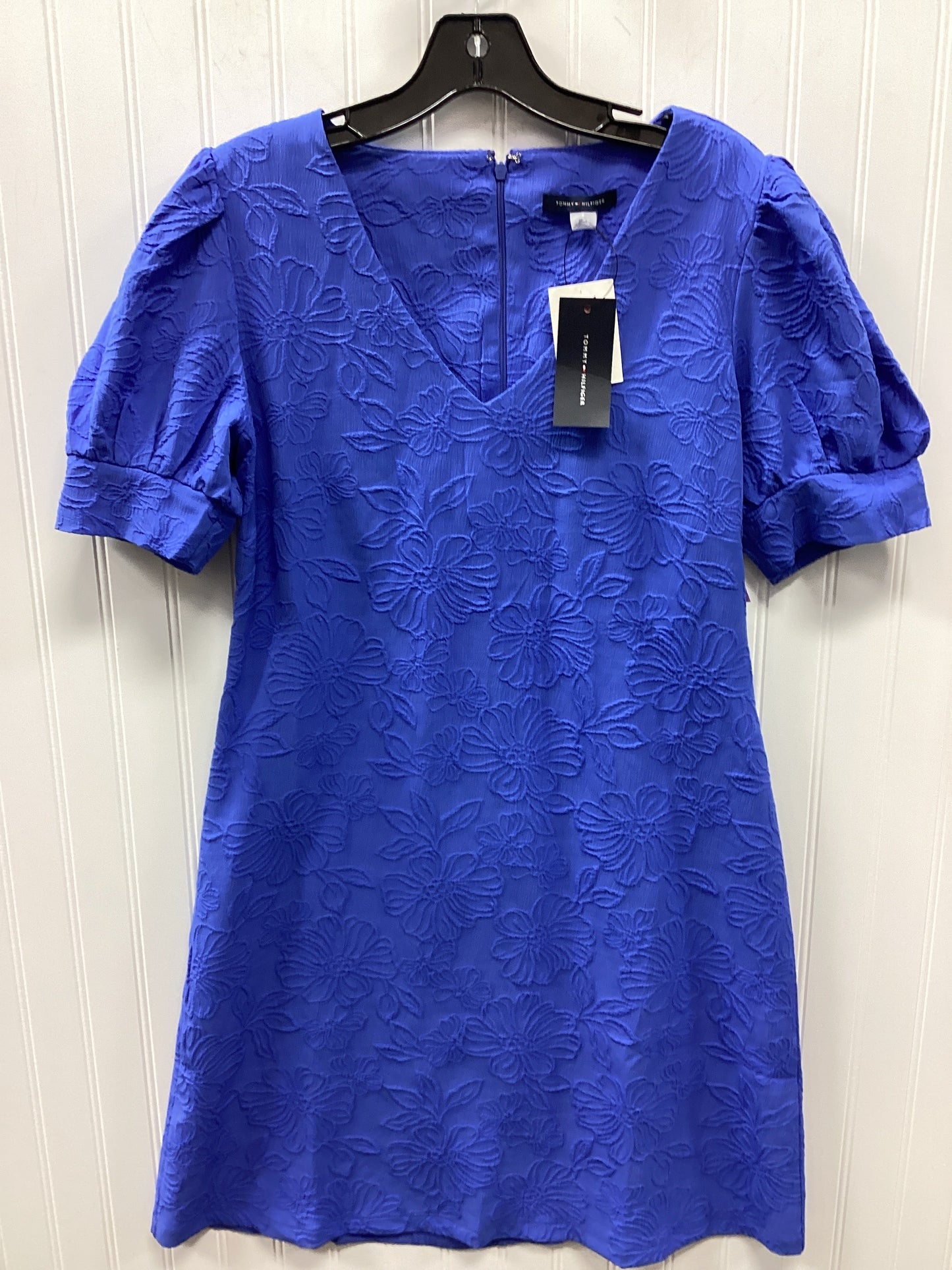 Dress Work By Tommy Hilfiger In Blue, Size:8