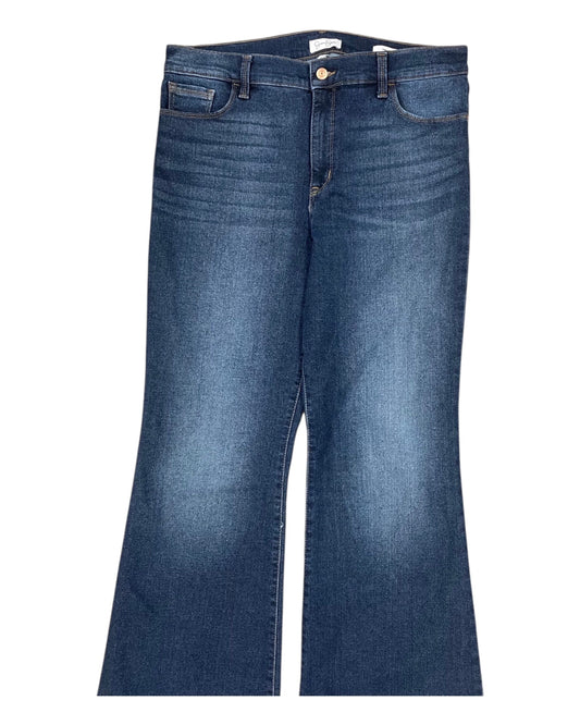 Jeans Flared By Jessica Simpson In Blue Denim, Size:14