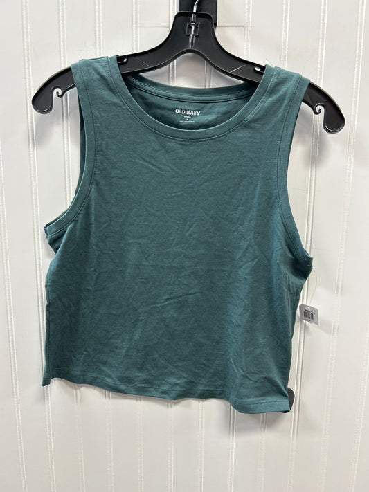 Tank Top By Old School In Green, Size:M