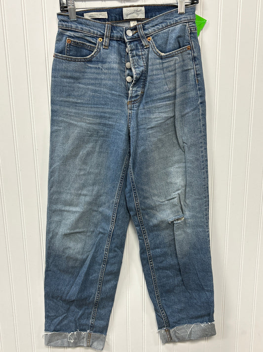 Jeans Straight By Universal Thread In Blue Denim, Size:4