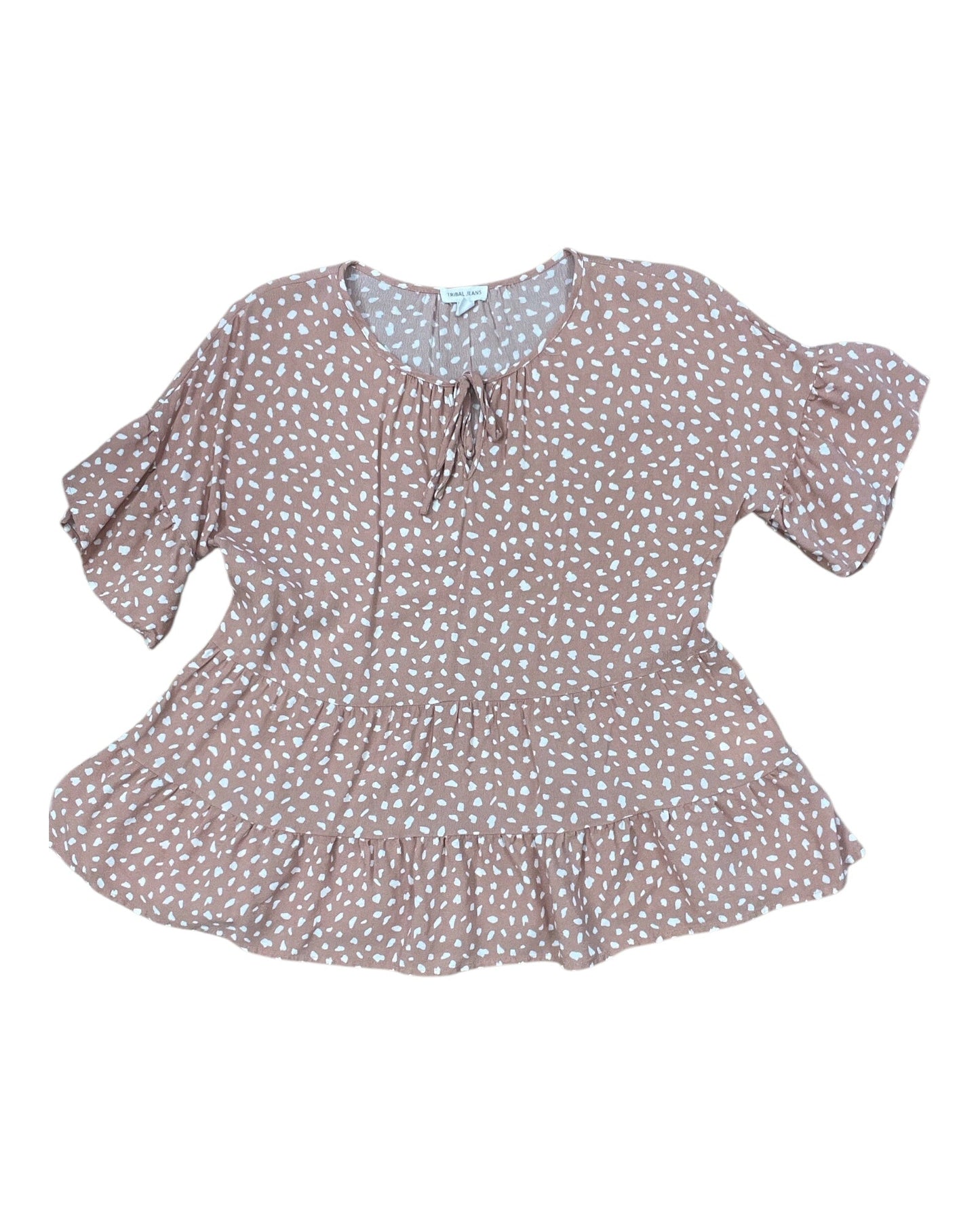 Top Ss By Tribal In Pink & White, Size:M