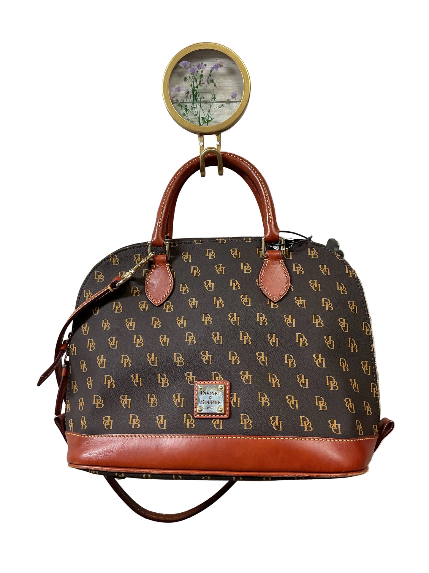 Handbag Designer By Dooney And Bourke In Brown, Size:Medium