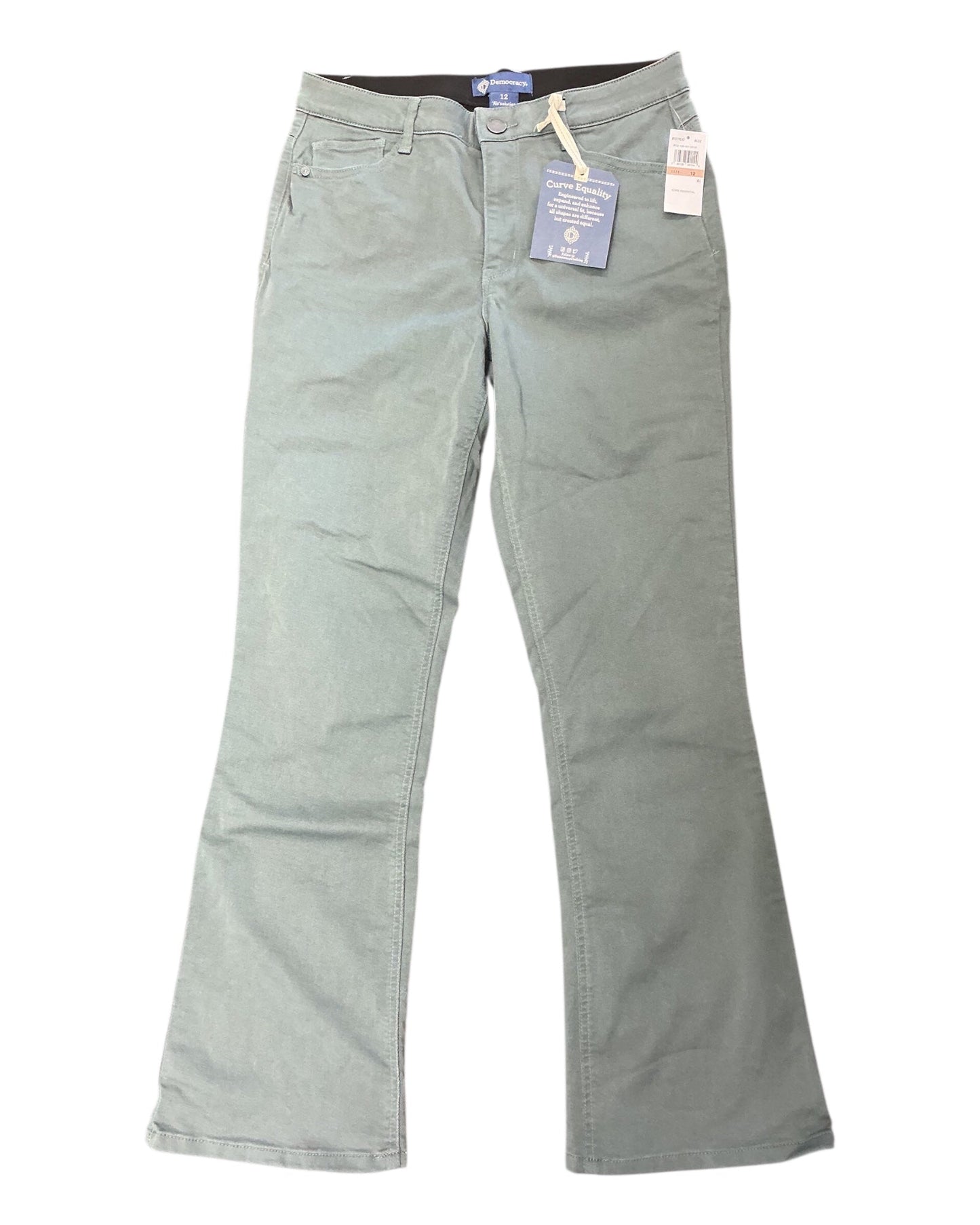 Jeans Straight By Democracy In Green, Size:12