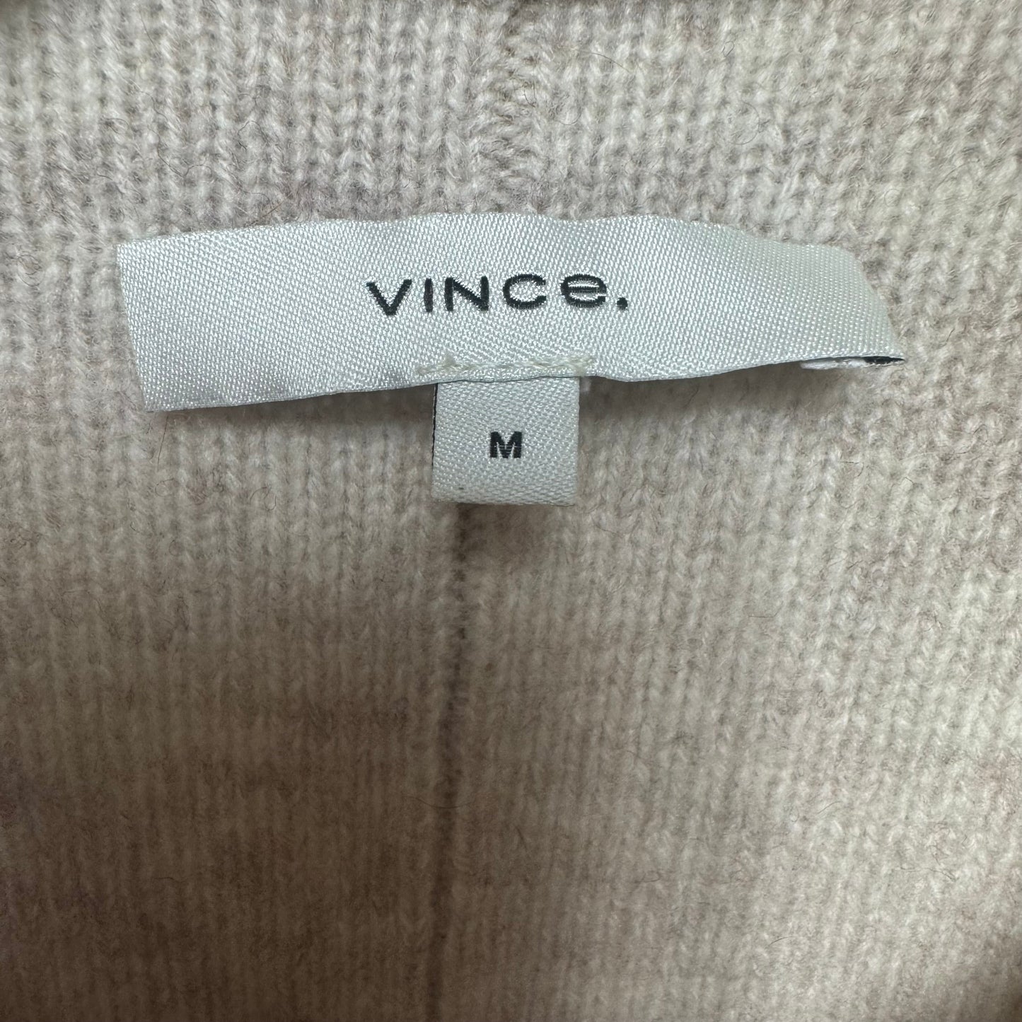 Wool Cashmere Sweater By Vince In Cream, Size: M
