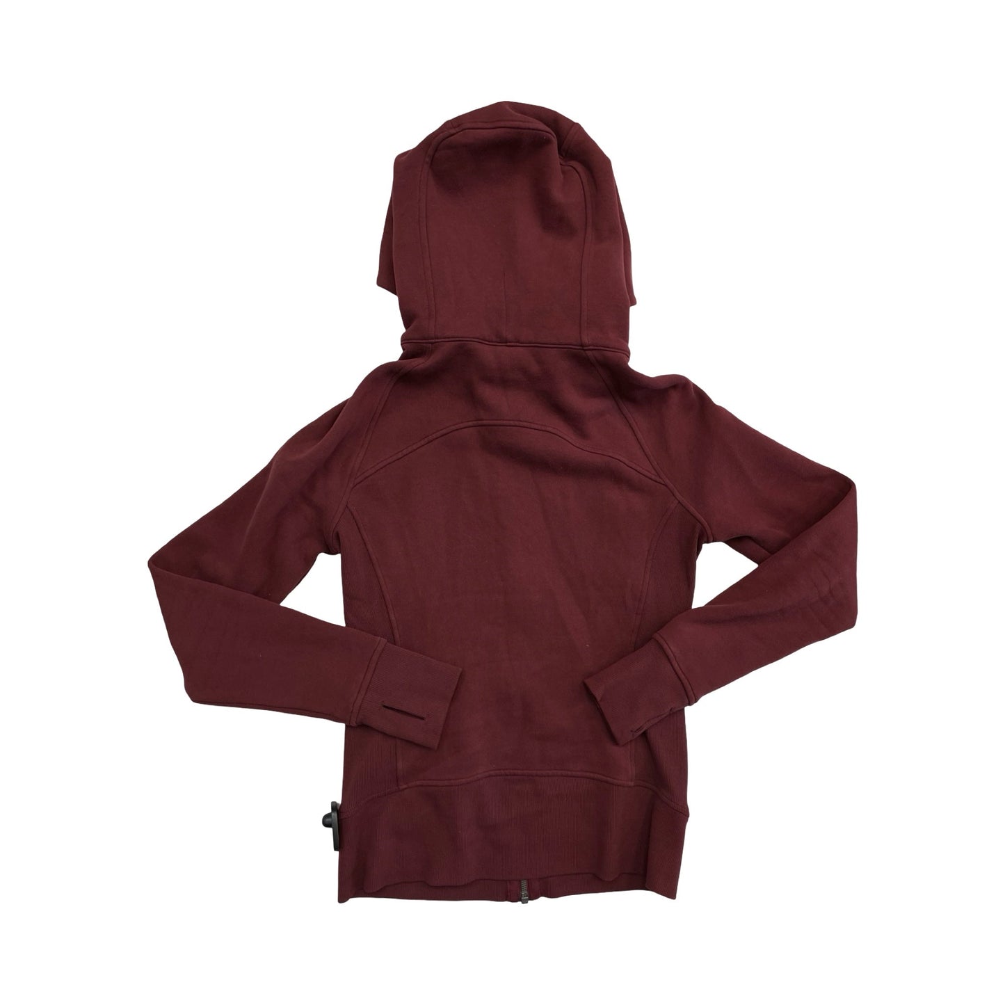 Athletic Sweatshirt Hoodie By Lululemon In Maroon, Size:4