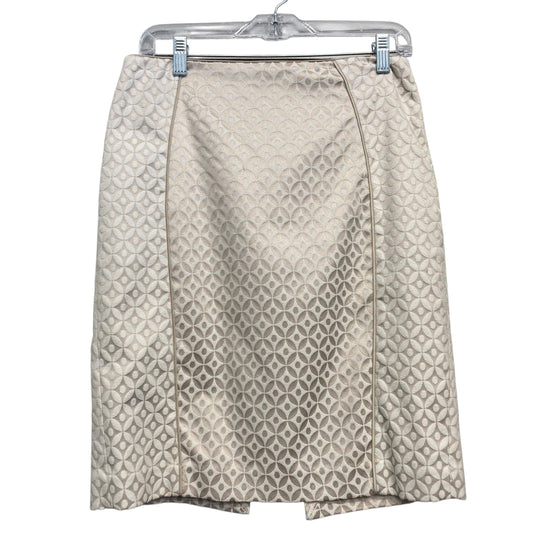 Skirt Midi By White House Black Market In Taupe, Size:8