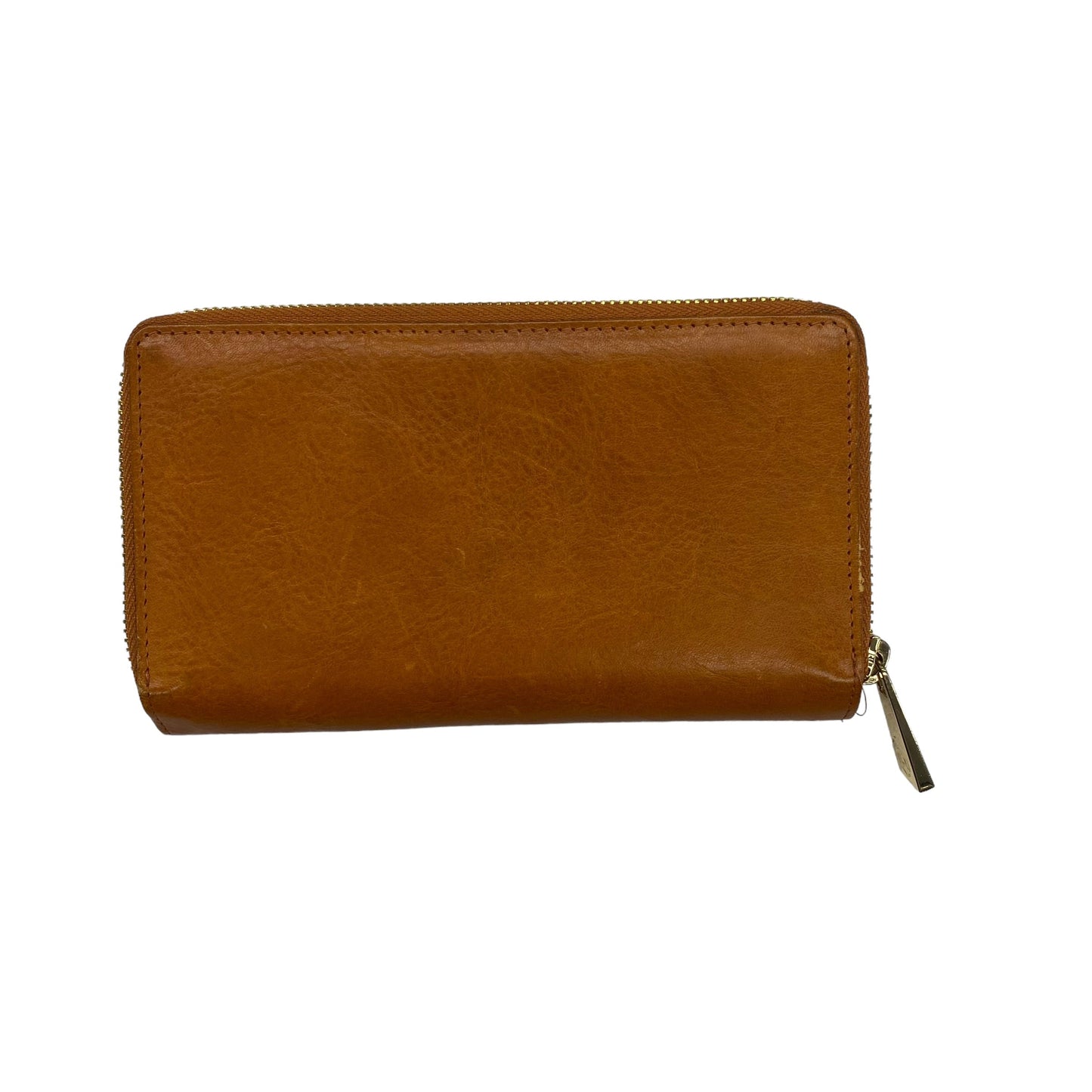 BROWN WALLET LEATHER by CLOTHES MENTOR Size:MEDIUM