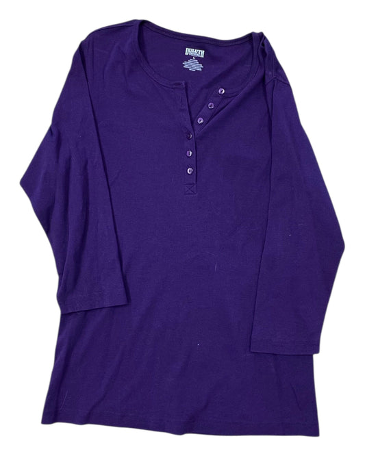 Top Ls Basic By Duluth Trading In Purple, Size:L