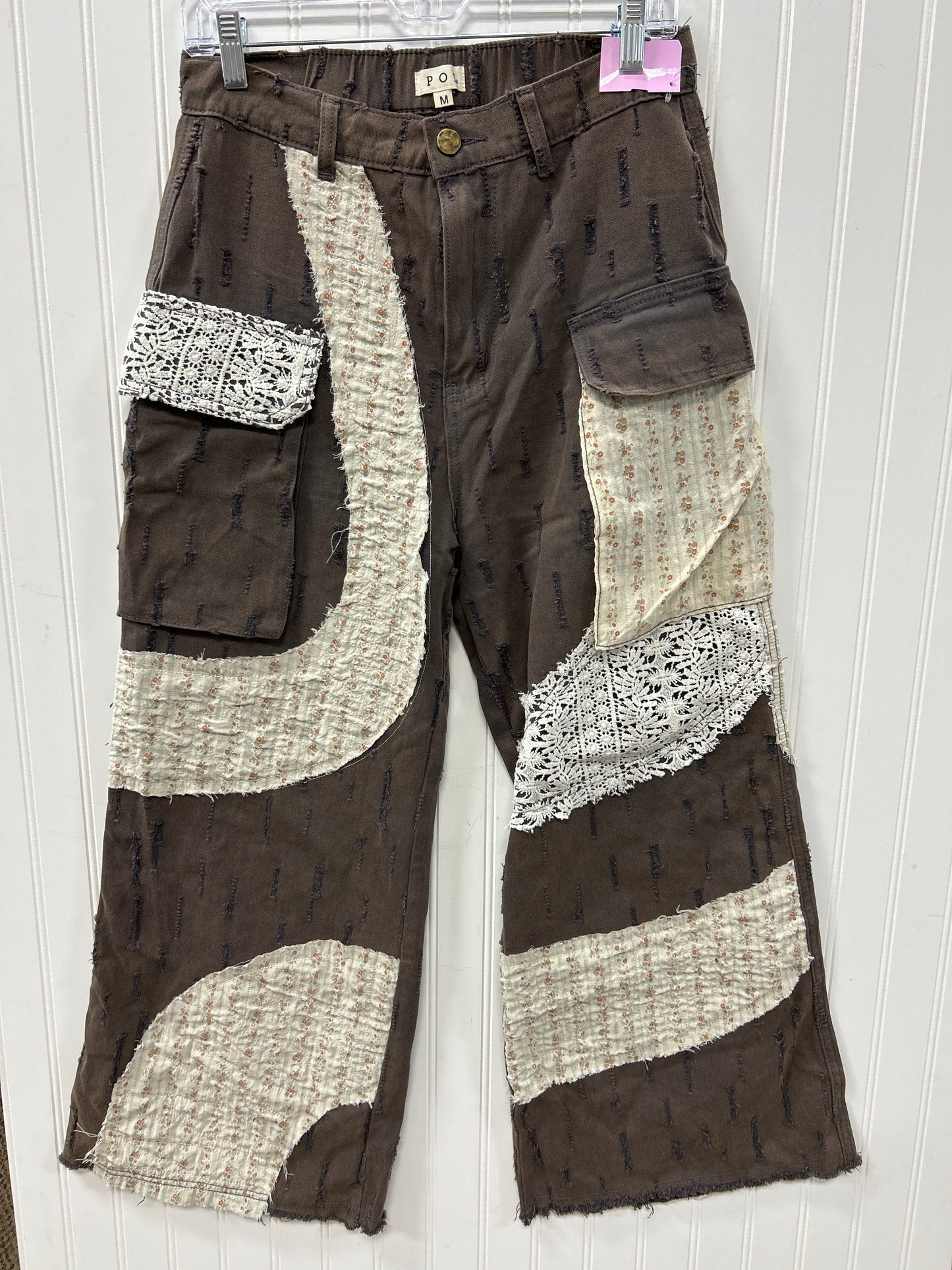 Pants Cargo & Utility By Pol In Brown, Size:M