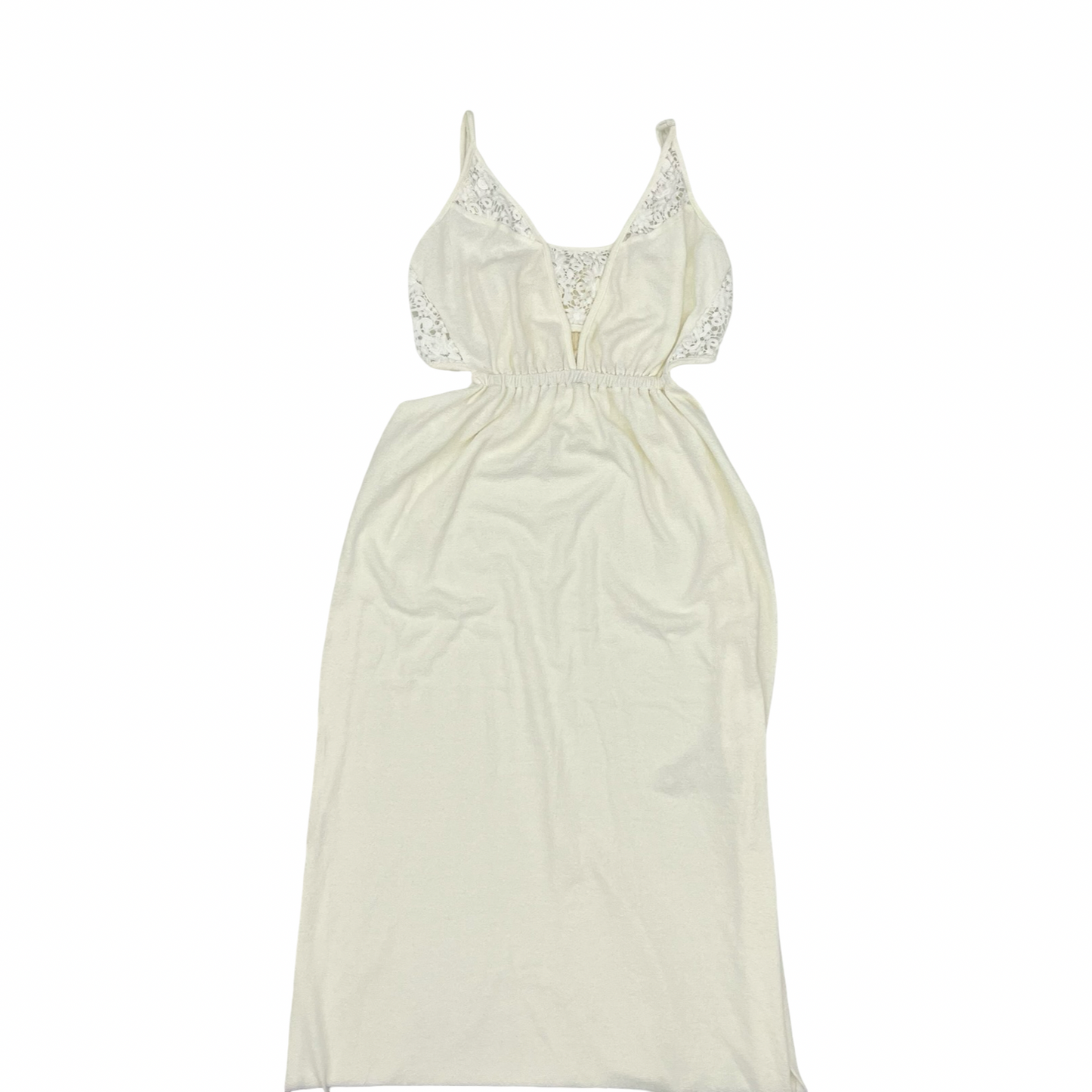 Dress Casual Midi By Daily Practice By Anthropologie In Cream, Size:L