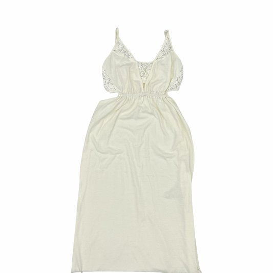 Dress Casual Midi By Daily Practice By Anthropologie In Cream, Size:L