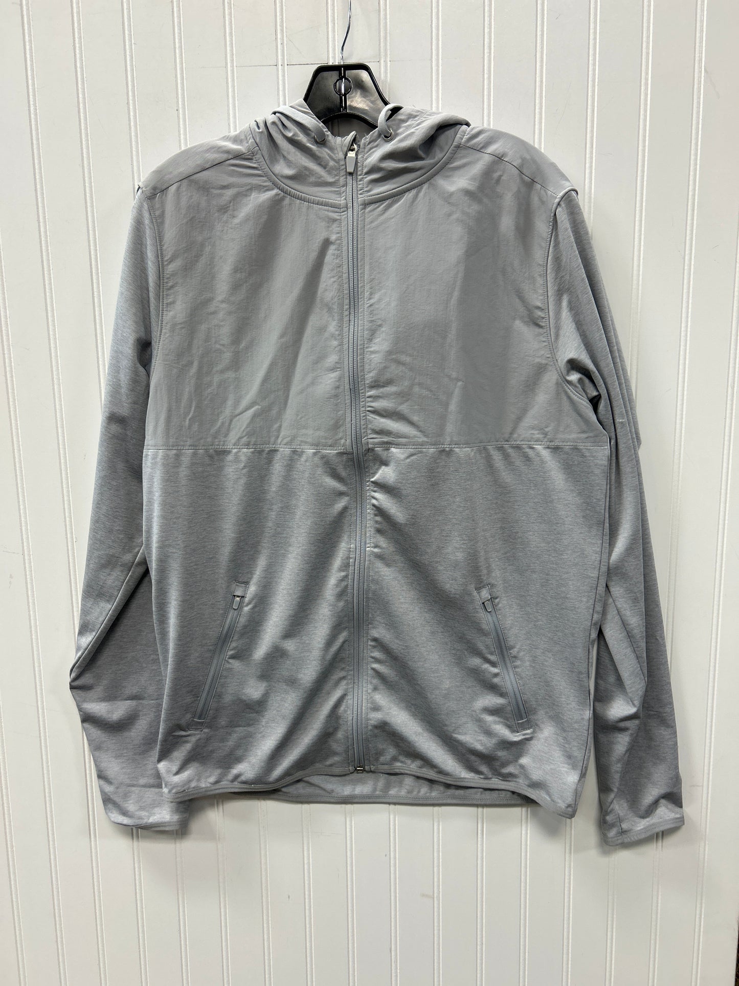 Athletic Jacket By Kirkland In Grey, Size:M