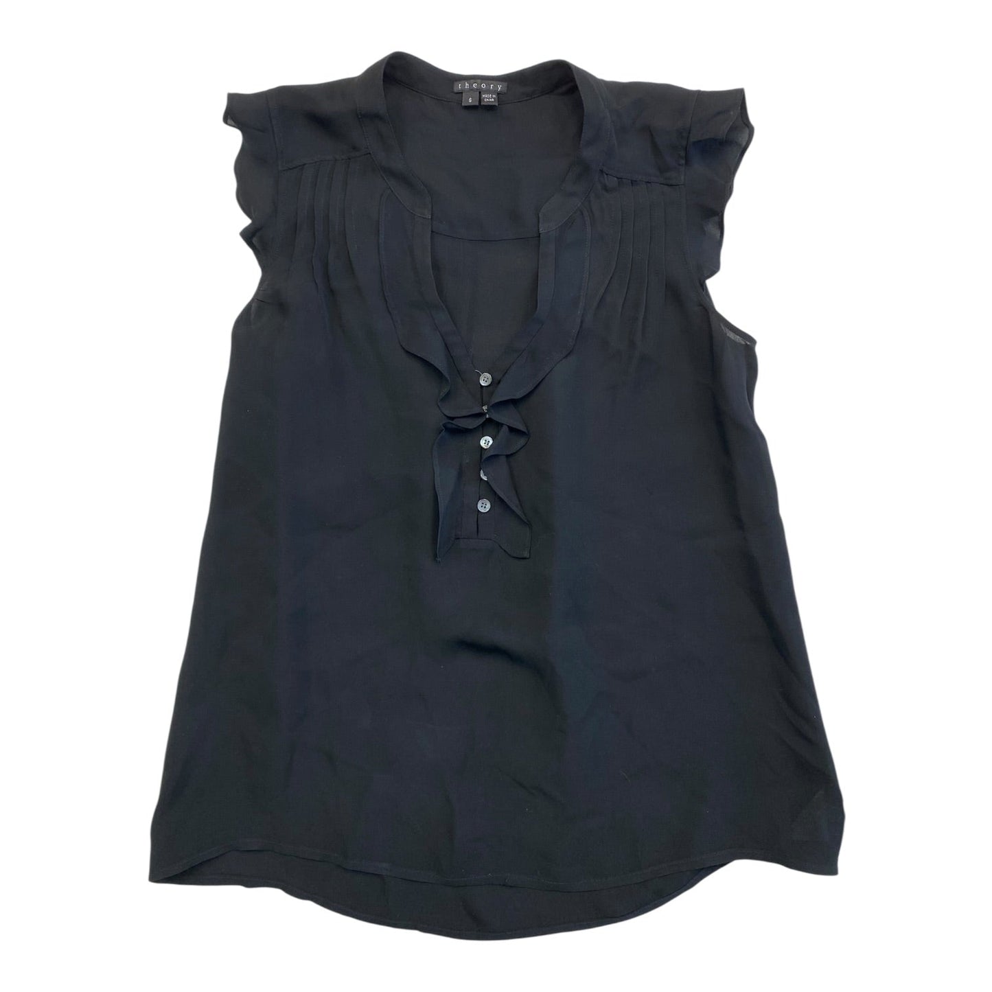 Top Sleeveless By Theory In Black, Size:S