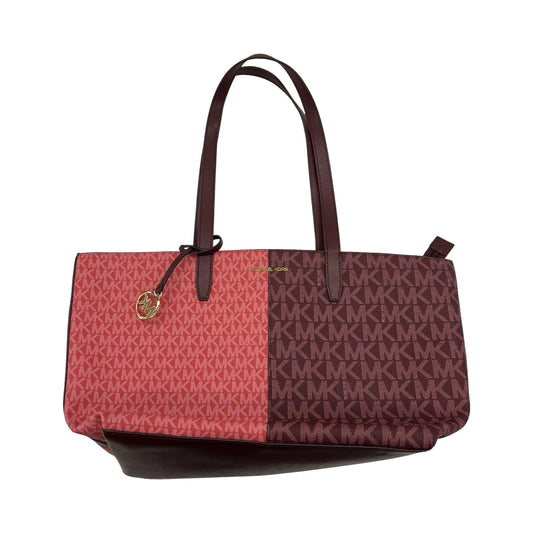 Handbag Designer By Michael Kors In Orange & Red, Size:Medium