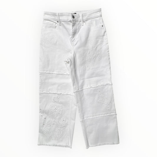 Jeans Wide Leg By Talbots In White, Size:6