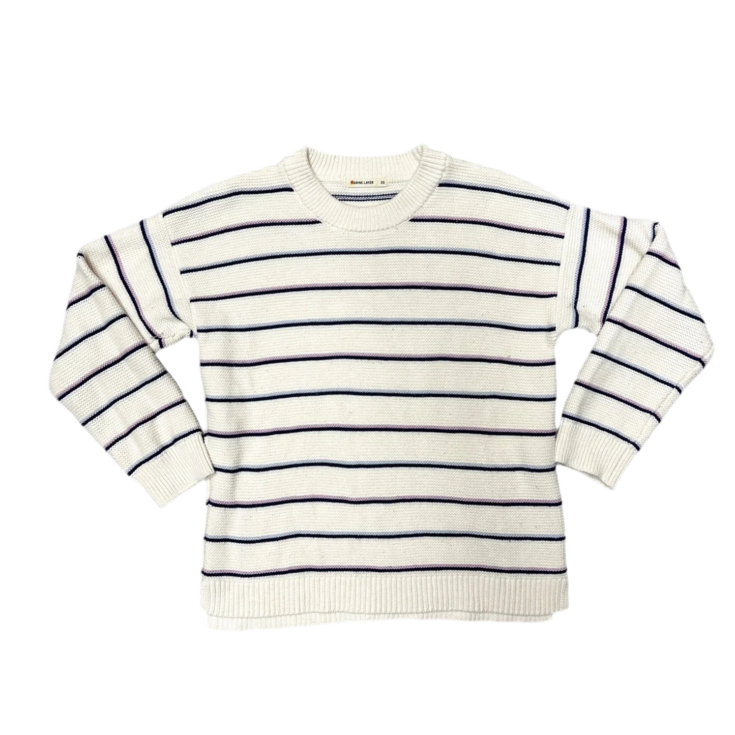 Sweater By Marine Layer In Blue & Cream, Size: Xs