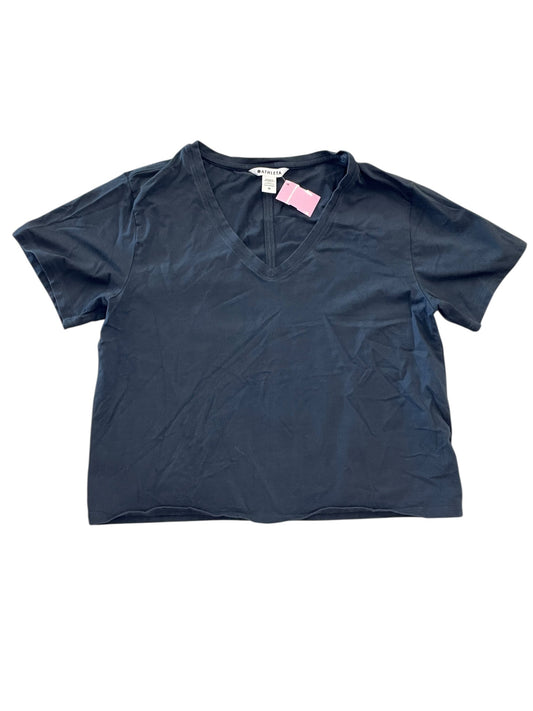 Athletic Top Ss By Athleta In Grey, Size:M