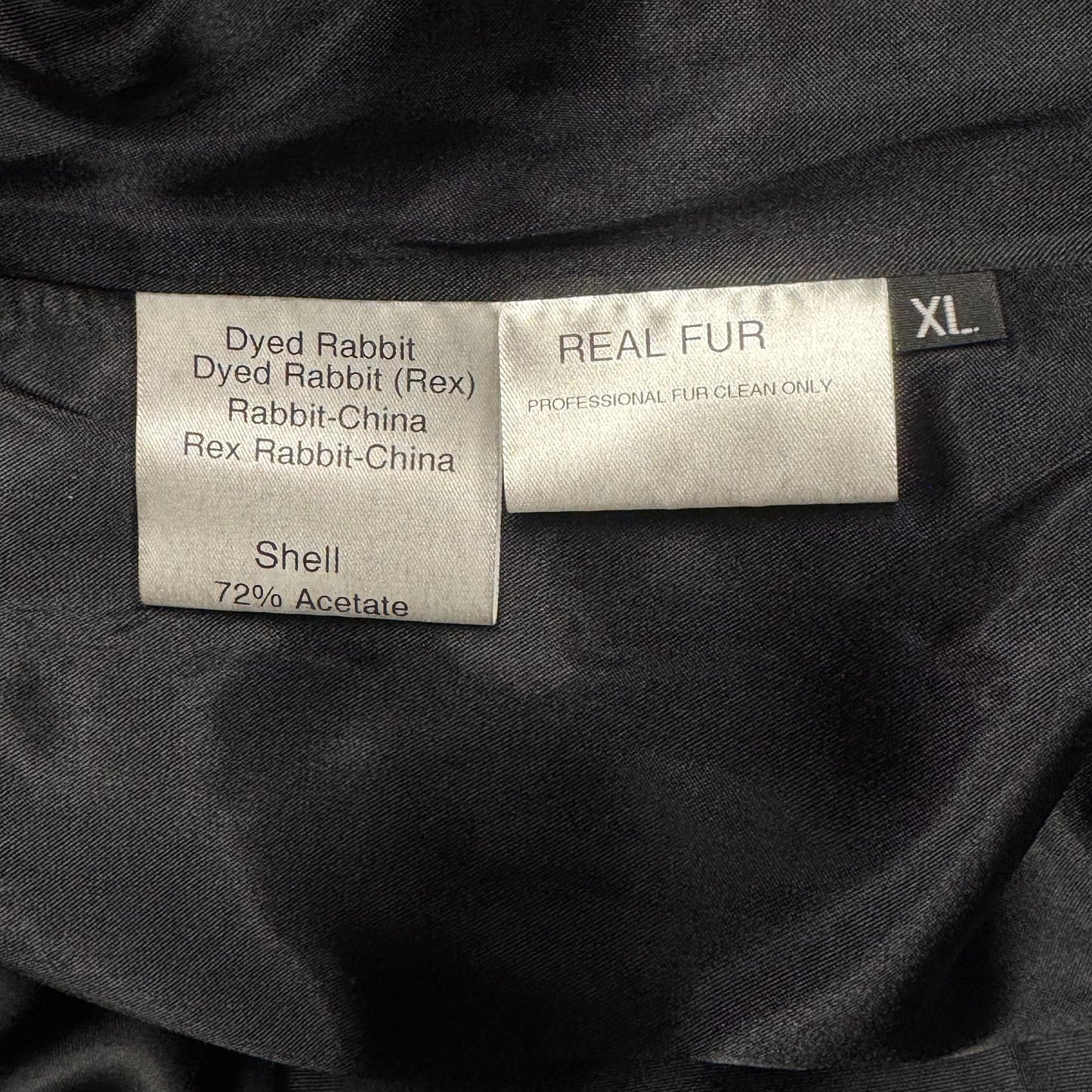 Vest Rabbit Fur By Rex Rabbit China In Black, Size: Xl