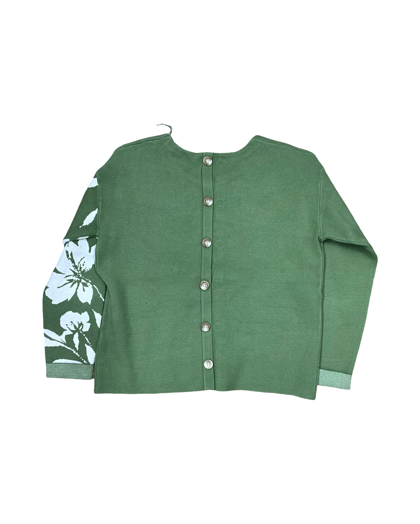 Sweater By Joie In Green & White, Size:M
