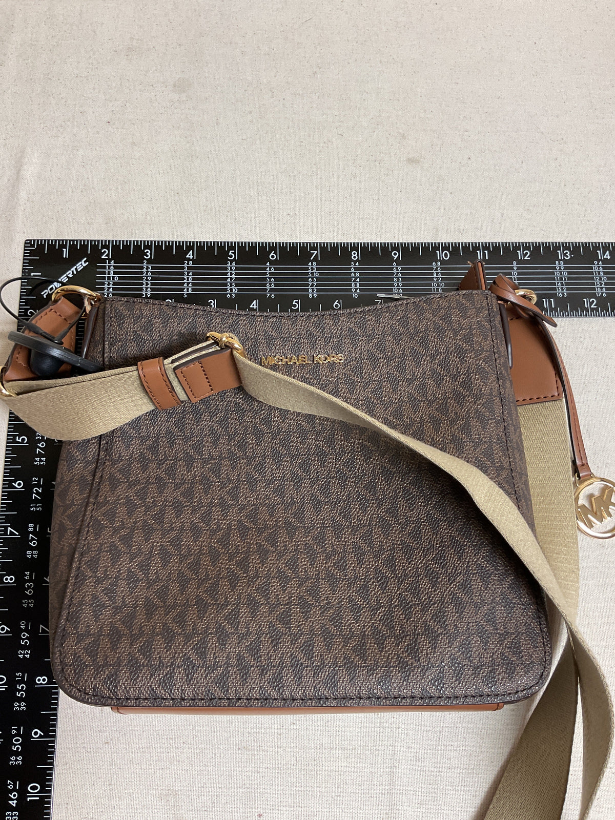 Crossbody Designer By Michael Kors In Brown, Size:Medium