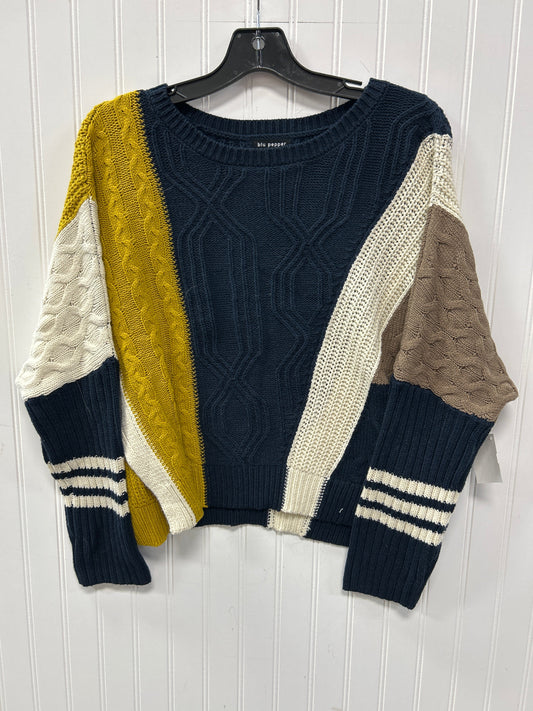 Sweater By Blu Pepper In Navy, Size:S