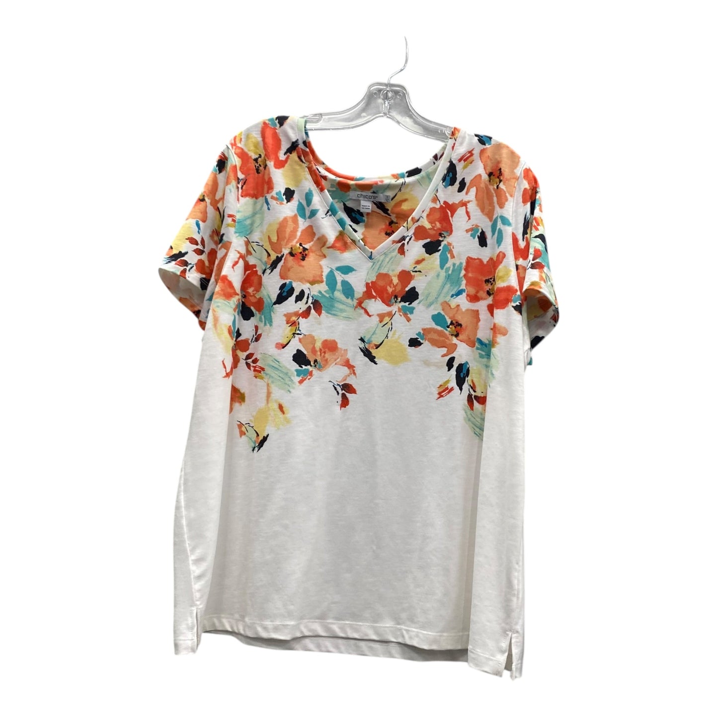 Top Ss By Chicos In White, Size:Xl