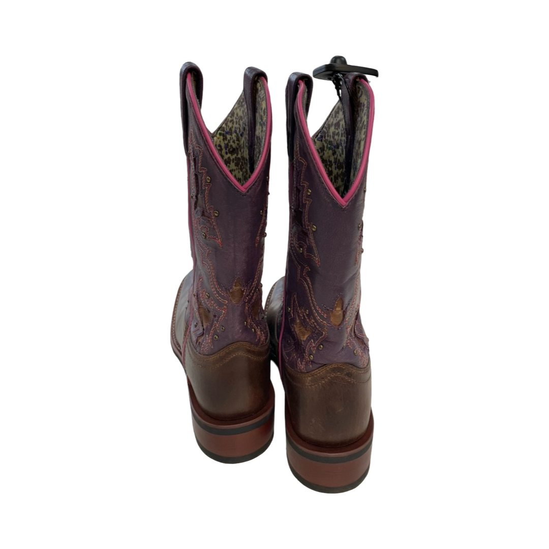 Boots Western By Laredo In Pink & Purple, Size:8